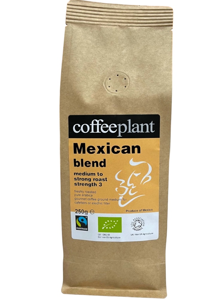 Mexican Blend Organic Fairtrade 250g Ground Valve Pack